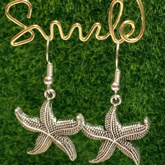 Starfish Earring, Starfish Jewelry, Gift Idea, Nautical Earring, Beach Earring - Picture 7 of 7